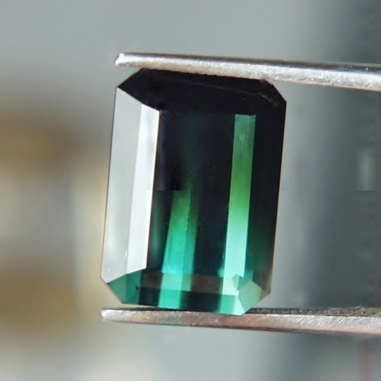 Collectors Black and Green Bi-Color Tourmaline Brazil 8.57 ct  Litnon.com