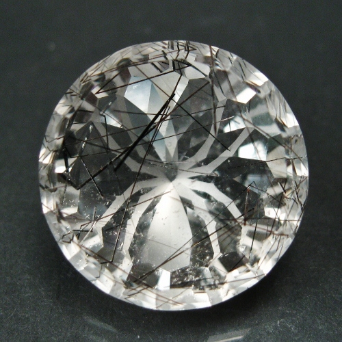 Rutile -Tourmaline White Quartz with Spider Gemstone 16.07 ct  Litnon.com
