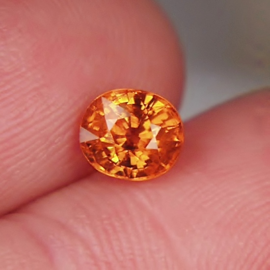 Pumpkin Orange Mandarin Spessartite Garnet Nigeria 1.54 ct  Litnon.com