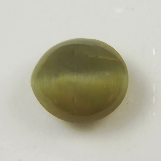 Unique Rare Cats Eye Green Quartz Cab Brazil 5.83 ct  Litnon.com