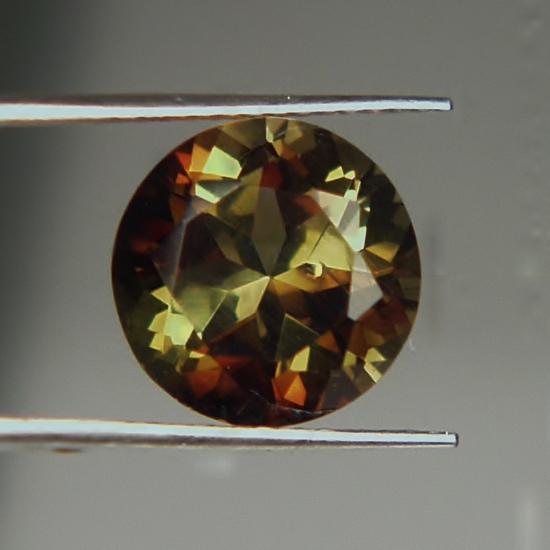 Ultra Rare Big Round Brilliant Cut Andalusite Brazil 3.88 ct  Litnon.com