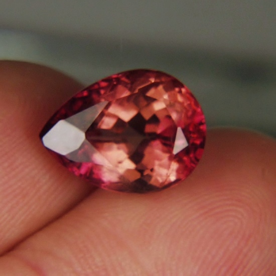 Big and Clean Natural Mixed Color Tourmaline Nigeria 7.48 ct  Litnon.com