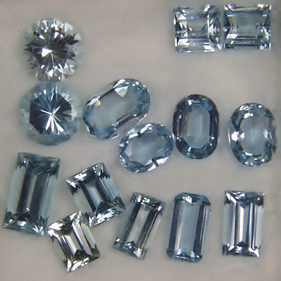 Nice Color Brazil Aquamarine Lot 9.80 Carats Litnon.com