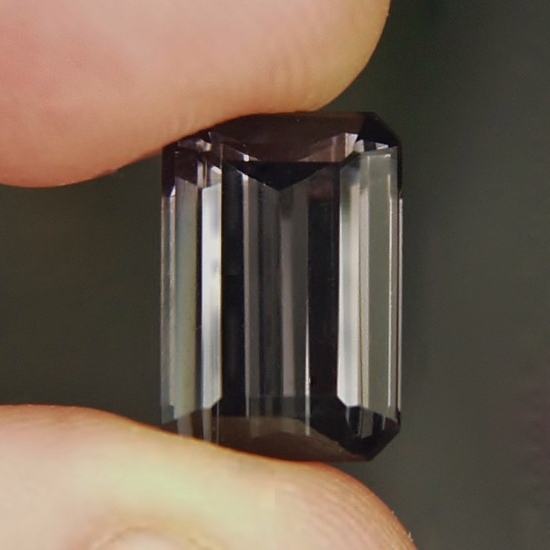 Top Cutting and Bright Unusual Collectors Color Gray Tourmaline 5.62 ct  Litnon.com