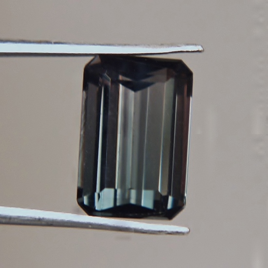 Top Cutting and Bright Unusual Collectors Color Gray Tourmaline 5.62 ct  Litnon.com
