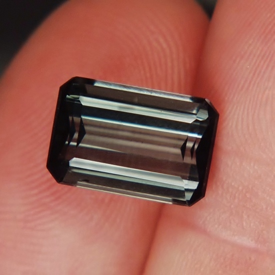 Top Cutting and Bright Unusual Collectors Color Gray Tourmaline 5.62 ct  Litnon.com