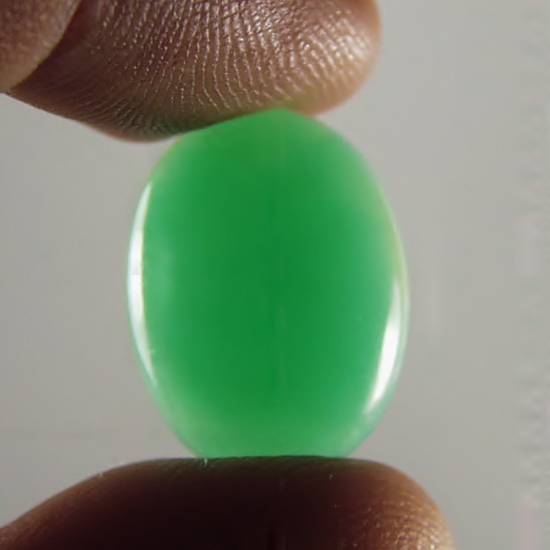 Fine Gem Color Australia Chrysoprase Cab 15.51 ct  Litnon.com