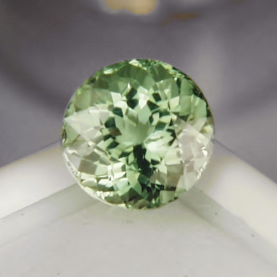 Portuguese Cut Light Green Tourmaline Afghanistan 3.11 ct  Litnon.com