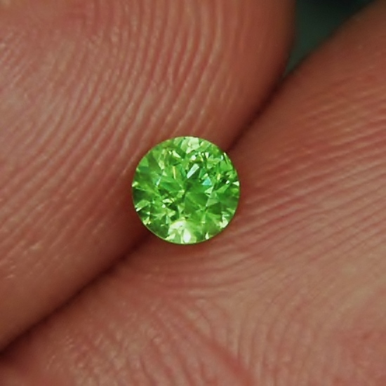 Brilliant Neon Green Natural Russian Demantoid Garnet  Litnon.com