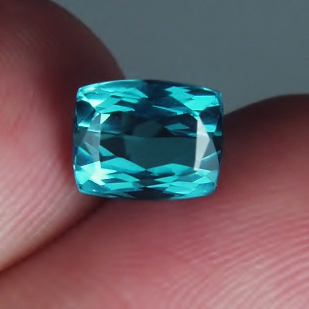 True Blue Old Stock Open Color Brazil Indicolite Tourmaline 1.86ct  Litnon.com