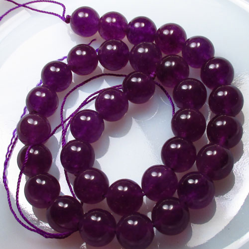 400 Carats 12 mm Drilled Rich Purple African Amethyst Beads  Litnon.com