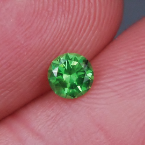 Glowing Color Neon Green Natural Russian Demantoid Garnet  Litnon.com