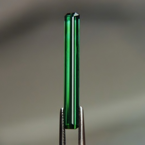 Fine Color Faceted Brazil Green Tourmaline Needle  Litnon.com