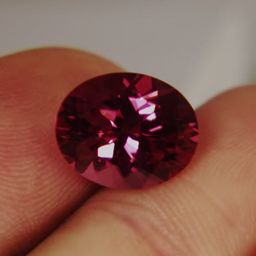 Big Rich Saturated Pink Tourmaline Nigeria 5.37 ct  Litnon.com