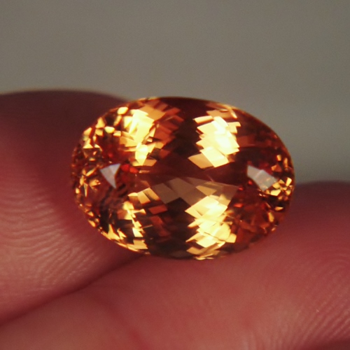 Old Stock Natural Imperial Topaz Ouro Preto Brazil 13.19 ct  Litnon.com