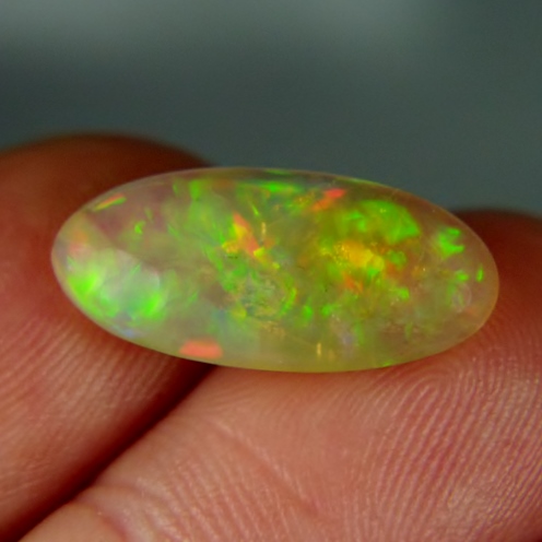 Multi-Color Fire Fine Quality Welo Opal 6.80ct GL Litnon.com
