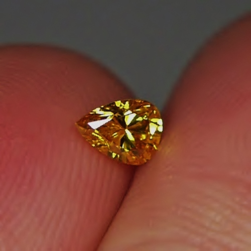 GIA Certified Natural Fancy Vivid Orange - Yellow Color Diamond  Litnon.com