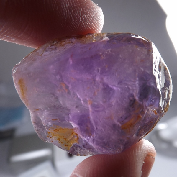 Big and Clean Amethyst High Facet Rough Brazil 91 ct  Litnon.com