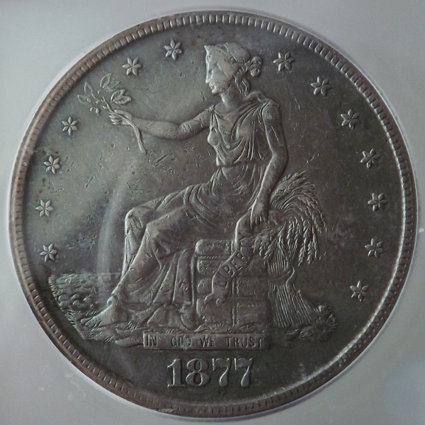 1877-S ICG AU55 Silver Trade Dollar Coin  Litnon.com