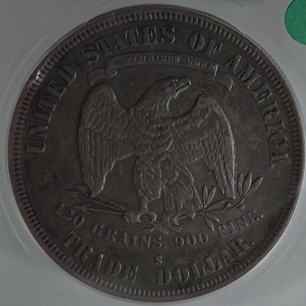 1877-S ICG AU55 Silver Trade Dollar Coin  Litnon.com