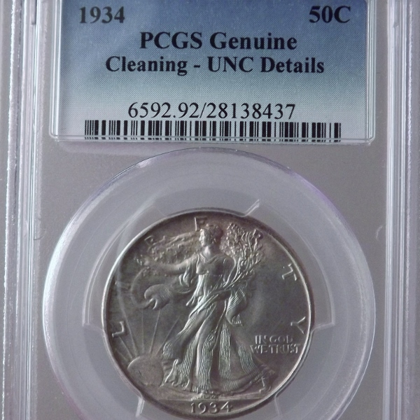 1934 50C Coin PCG Genuine 6592.92  Litnon.com