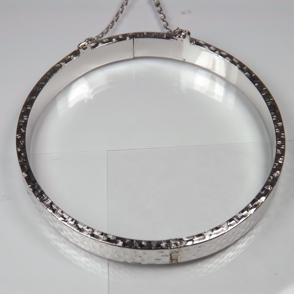 Set Of 3 Sterling Silver Cross Hatch Bracelets Litnon.com