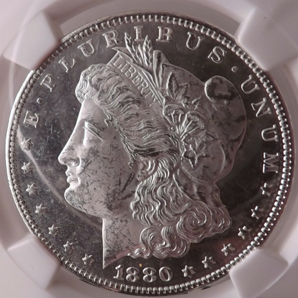 1880/9-s Morgan S$1 Hot-50 Vam 11 Medium S MS63DPL/NGC Litnon.com