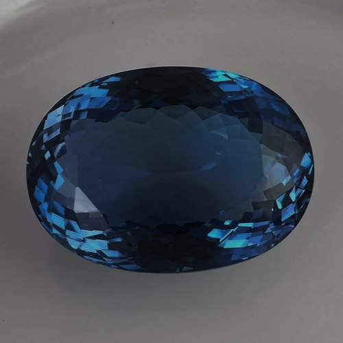 Rich Color and Huge London Blue Topaz Brazil 261 ct  Litnon.com