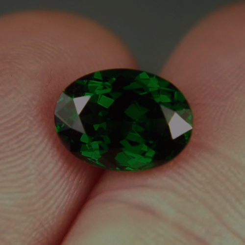 Intense Chrome Green Natural Tsavorite Garnet Kenya 3.65 carats GL Litnon.com