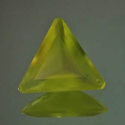 Rare Faceted Neon Color Prehenite New Jersey USA 8.39 ct GLI  Litnon.com
