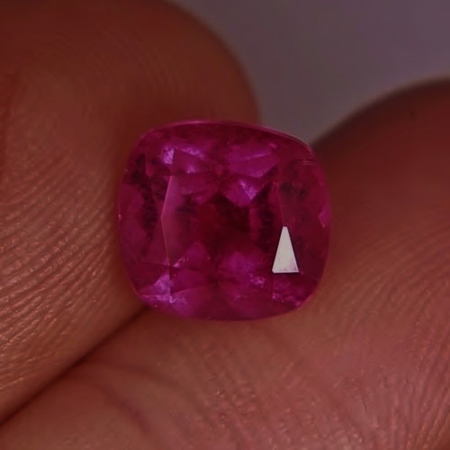Rare Hot Red Pink Old Stock Brazil Tourmaline 3.41 ct  Litnon.com