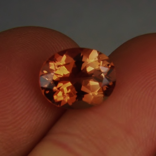 Well Cut Peach Orange Andesine Feldspar Gemstone 3.30 ct  Litnon.com