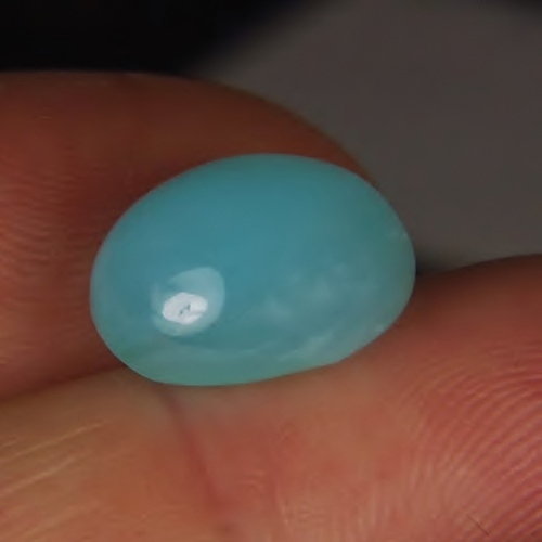 Quality Natural Blue Peruvian Opal Cab 6.07 ct  Litnon.com