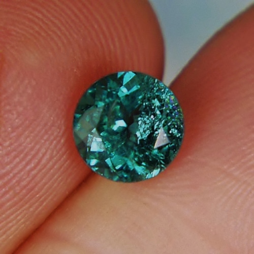 USA Cut Open Color Blue Green Afghan Tourmaline 1.45 ct GL Litnon.com