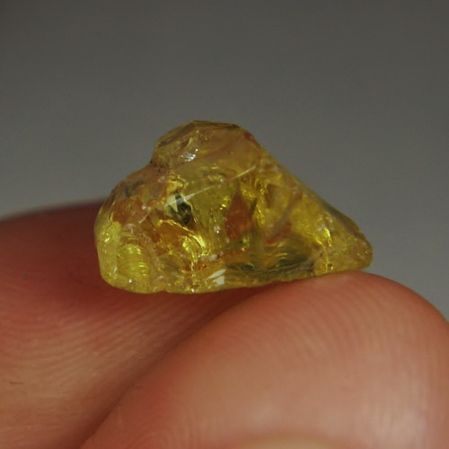 Old Stock Top Crystal Yellow Apatite Facet Rough Mexico 11.24ct GL Litnon.com