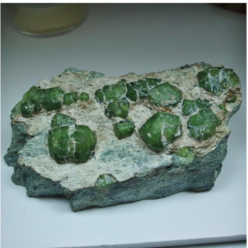  Special Demantoid Garnet On Matrix Specimen Italy  Litnon.com