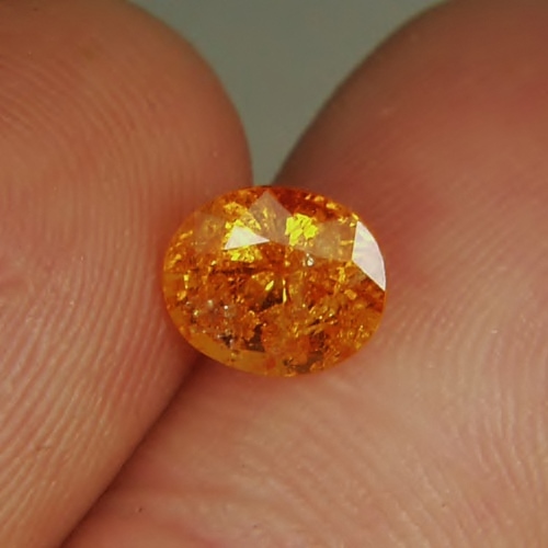  Color Orange Mandarin Spessartite Garnet Tanzania 1.87 ct GL Litnon.com