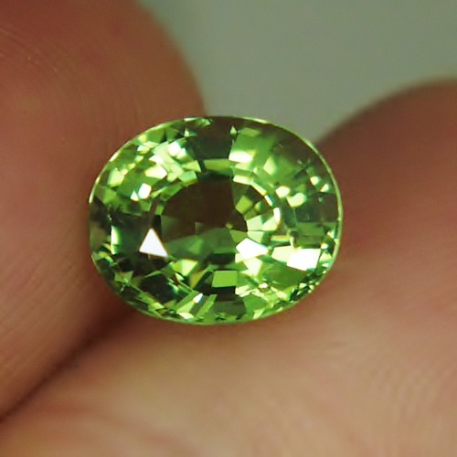 Fine Color Bright Green Tourmaline Tanzania 2.74 ct GL Litnon.com