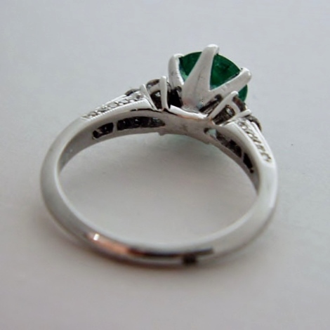 Quality Colombian Emerald Diamond 18kt Ring 1.50 ct  Litnon.com