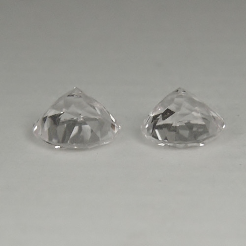 Precision Cut Natural Ceylon White Sapphire Pair 2.59 ct  Litnon.com