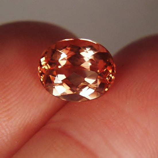  Apricot Precious Topaz Ouro Preto Brazil 3.53 ct  Litnon.com