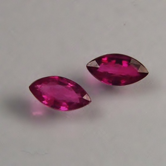 Tiny Treasure Old Stock Pink Red South East Asia Ruby Pair  Litnon.com