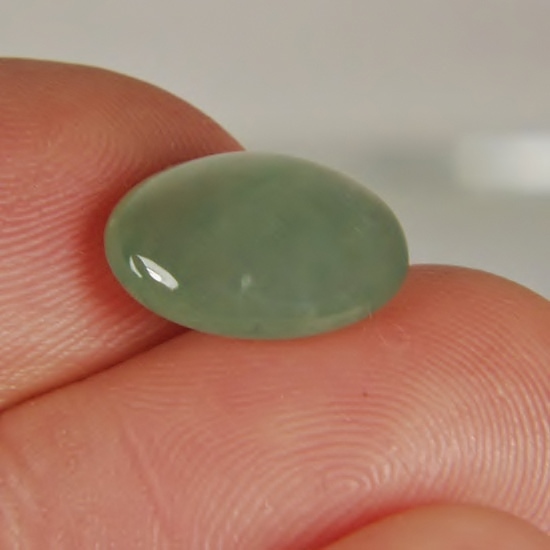 Natural South East Asia Type A Green Jadeite Cabochon 4.96 ct  Litnon.com