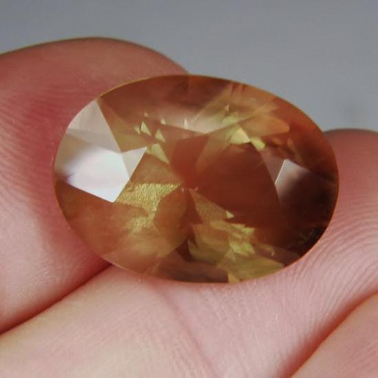 USA Cut Huge Heavy Schiller Oregon Sunstone 17.75 ct GL Litnon.com