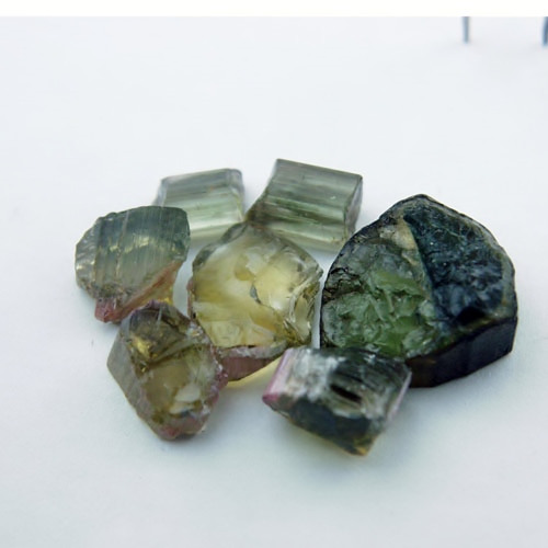 Golden Green Tourmaline Facet Rough Nigeria 51.25 ct  Litnon.com