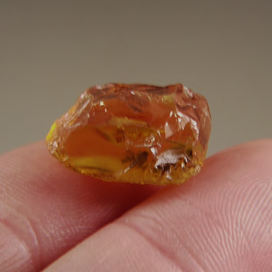 Rare Orange Grossular Garnet Facet Rough Afghanistan 15.79 ct  Litnon.com