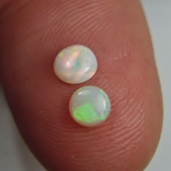 $10.00 Color Play Round Natural Opal Cabs Australia  Litnon.com