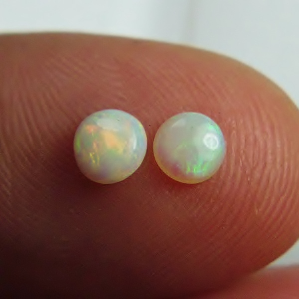 $10.00 Color Play Round Natural Opal Cabs Australia  Litnon.com