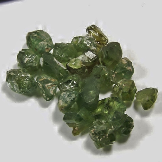 Deep Green Demantoid Garnet Crystal Specimen - Rough 85ct  Litnon.com
