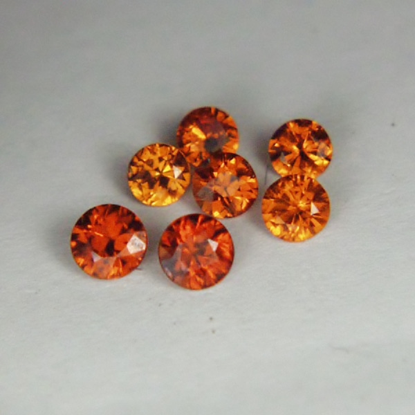 Bright Spessartite Garnet Rounds Nigeria 1.72 ct tw  Litnon.com
